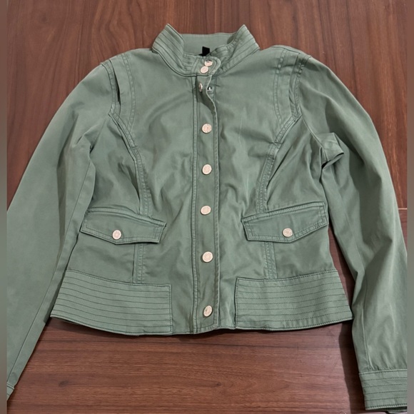 White House Black Market Jackets & Coats Green Size: 10 - Picture 4 of 10
